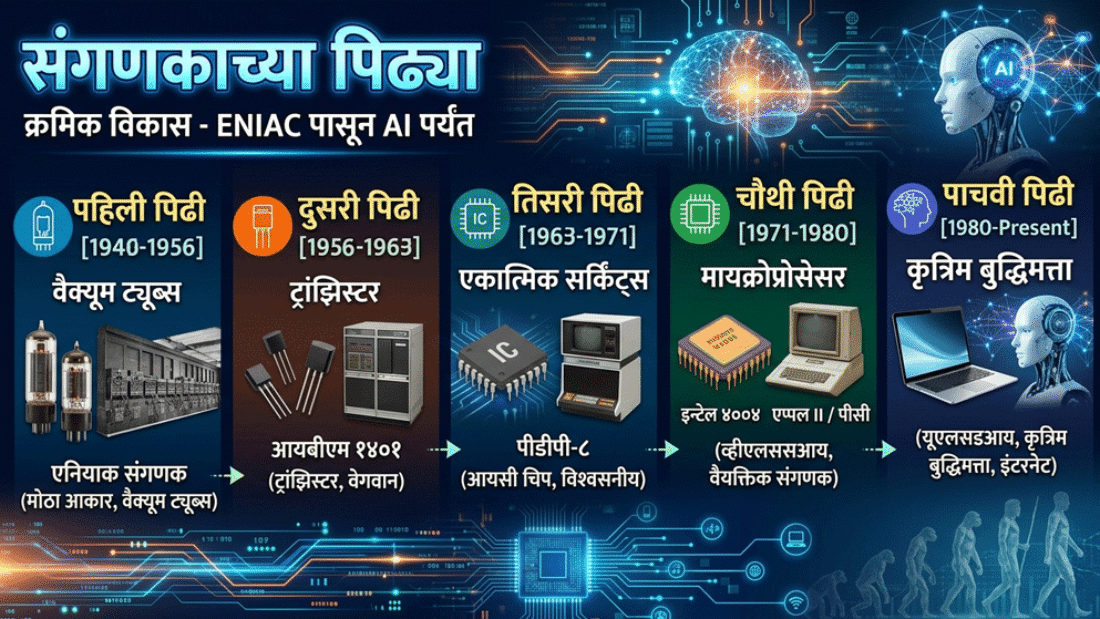 संगणकाच्या पिढ्या (Generations of Computers)