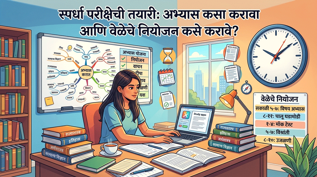 स्पर्धा परीक्षेची तयारी: अभ्यास कसा करावा आणि वेळेचे नियोजन कसे करावे?